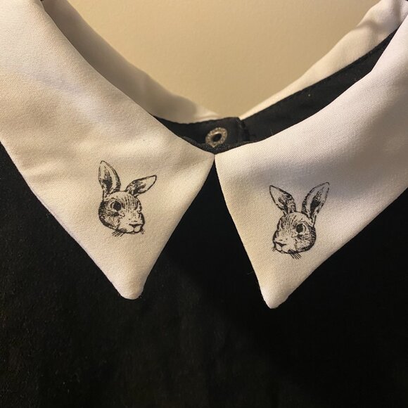 Victoria Beckham x Target - Girls' Black Collared Dress - S - Picture 4 of 5